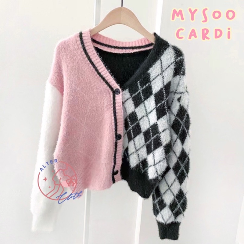 alter.cloth - MYSOO CARDI | Atasan Wanita Lengan Panjang Kardigan Korea Premium Wool Knit Import Raj