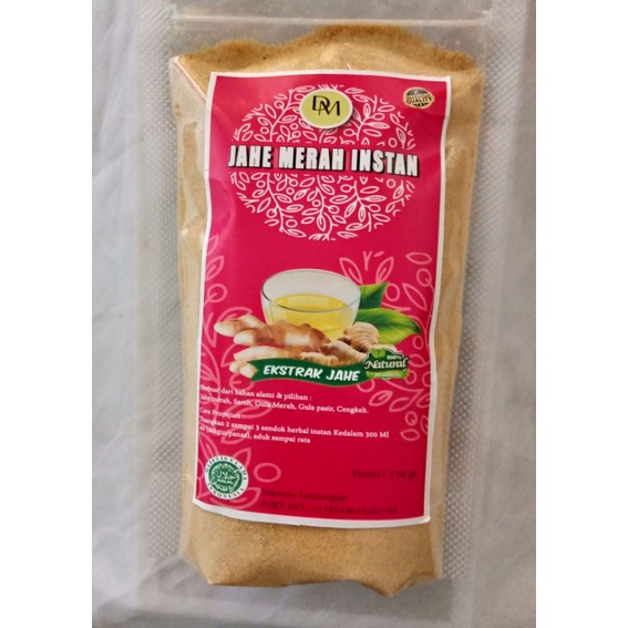 

minuman herbal jahe merah instan ukuran 150g asli original herbal