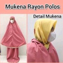 Mukena Rayon Polos bahan lembut dingin paling murah / mukena grosir jogja