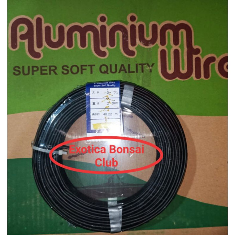

Kawat hitam uk.3mm label biru