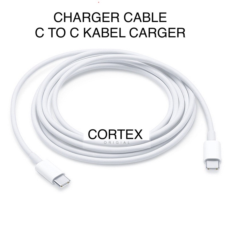 C O R T E X - TYPE-C KE TYPE-C - KABEL DATA - USB-C CHARGER CABLE - 1Meter - 2Meter