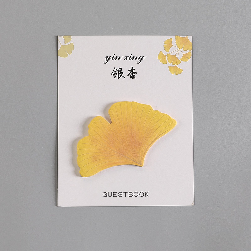 Leaves Sticky Note for Student Message Notepad Leaf Sticky Note Paper Plant Memo Pads