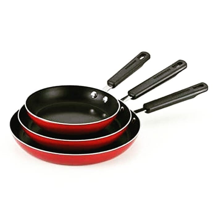 Frying Pan Set 3 in 1 Teflon Anti Lengket Wajan Masak Dapur Serbaguna Perlengkapan Rumah Penggorengan Korea Style Non Stick Multifungsi Cookware