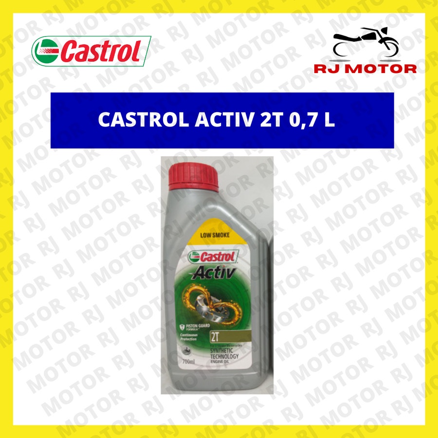 OLI CASTROL ACTIV 2T LOW SMOKE 700 ML OLI MOTOR ASLI CASTROL