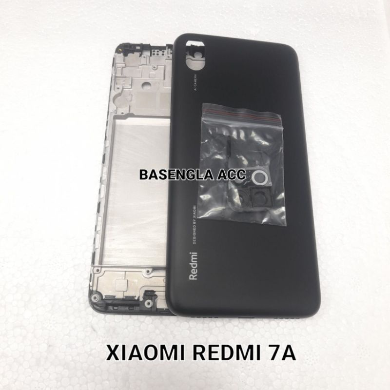 Frame+Backdoor Kesing Casing Housing Fullset Xiaomi Redmi 7A Original