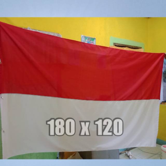 Bendera Kain Merah Putih Ukuran besar kecil tanggung bendera umbul umbul agustusan kain polyester