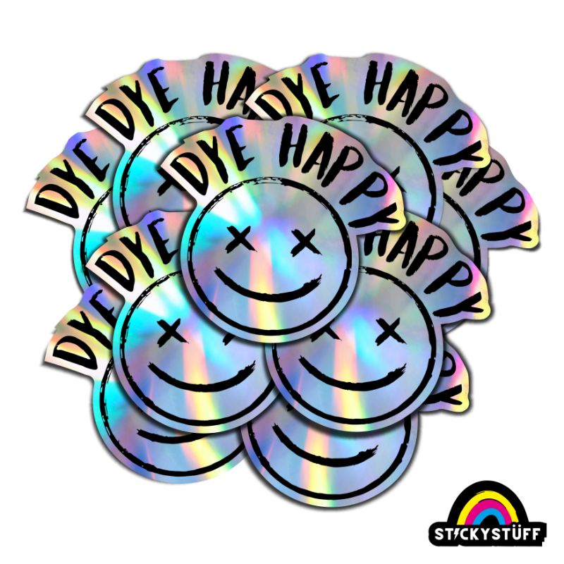

Dying Inside Face Hologram Sticker | Vinyl Waterproof Decoration Case Handphone - Laptop - Helm