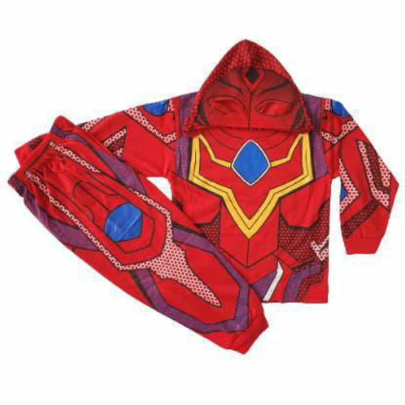 KOSTUM ULTRAMEN KAIN BAJU ULTRAMAN TOPENG KAIN