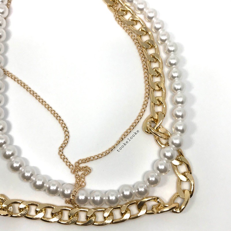 Berta Necklace ( Kalung Wanita Murah, Kalung Wanita Korea, Kalung Korea)