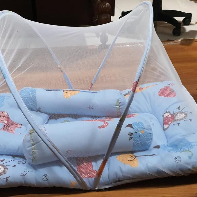 KASUR KELAMBU LIPAT MATRAS LIPAT KELAMBU BAYI