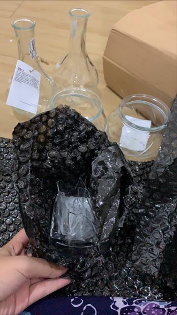 Vas Bunga Kecil 15cm Dekorasi Berakna Vas Kaca Bunga Artificial