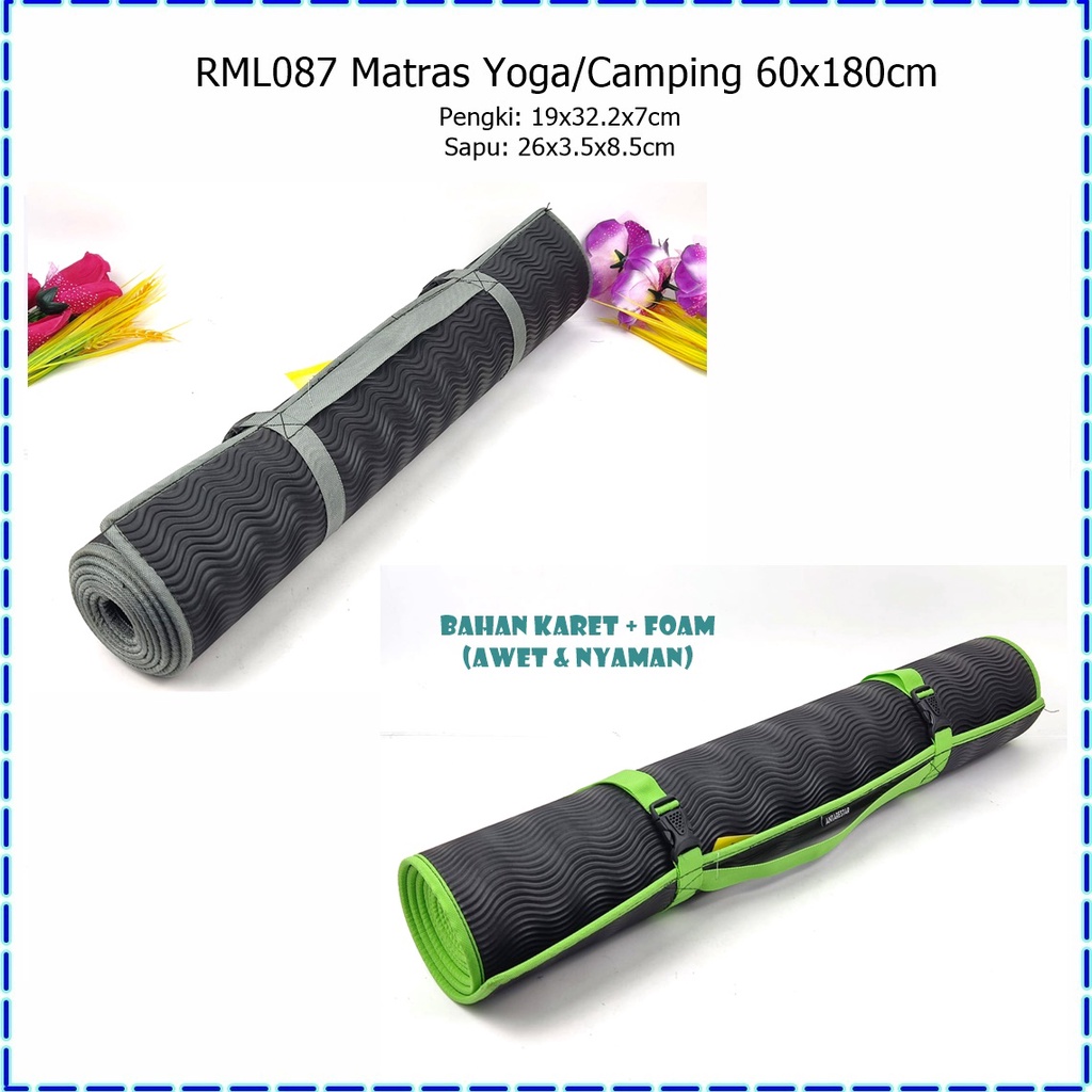 RML087 Matras Yoga/Yoga Mat/Matras Camping 60x180cm