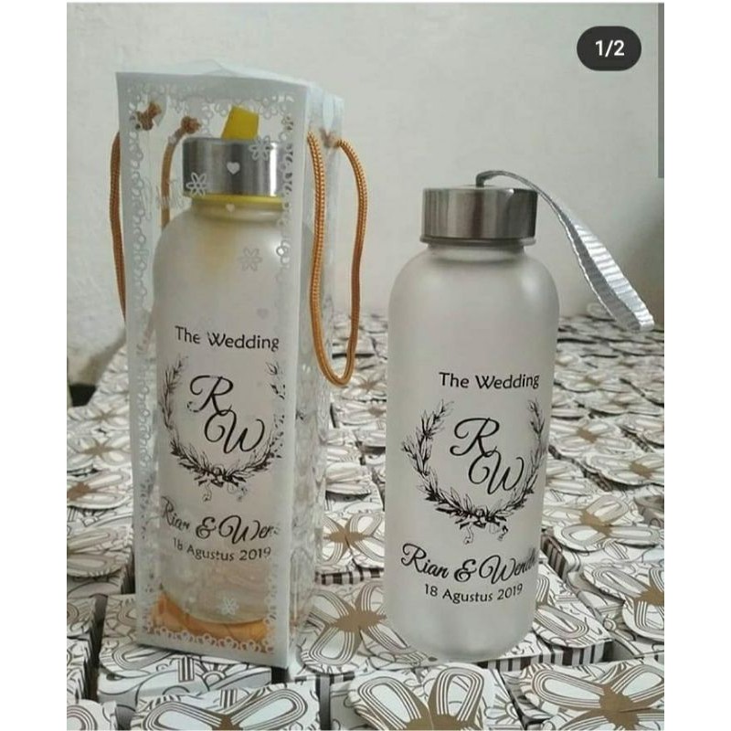 Souvenir Tumbler kaca sablon botol minum plus sablon kemas Souvenir Tumbler kaca sablon botol minum plus sablon kemas