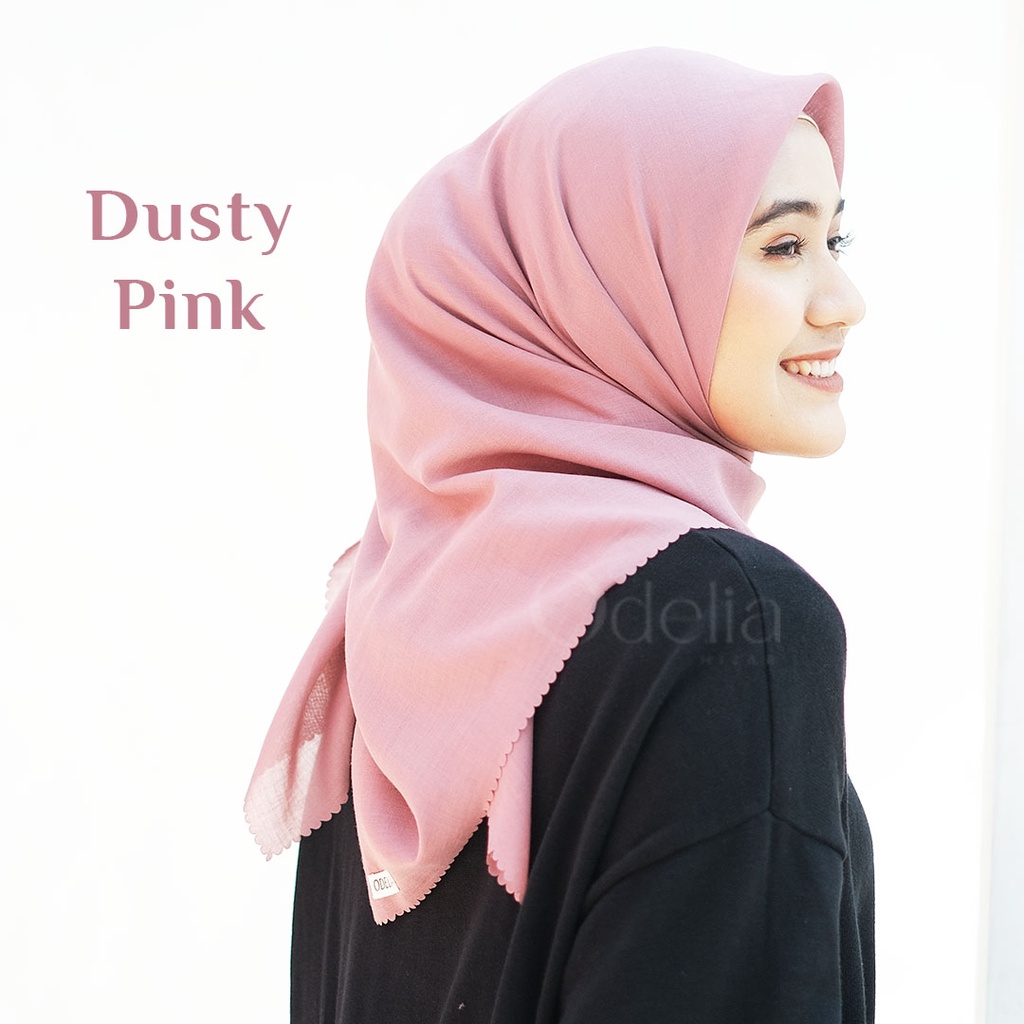 [149K 4PCS] LORA HIJAB POLLYCOTTON ( HIJAB SEGIEMPAT BELLA SQUARE ) - ODELIA HIJAB