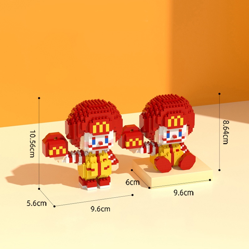 M's takeaway series micro-particle building blocks Kompatibel Dengan Mainan Blok Bangunan Edukasi Anak