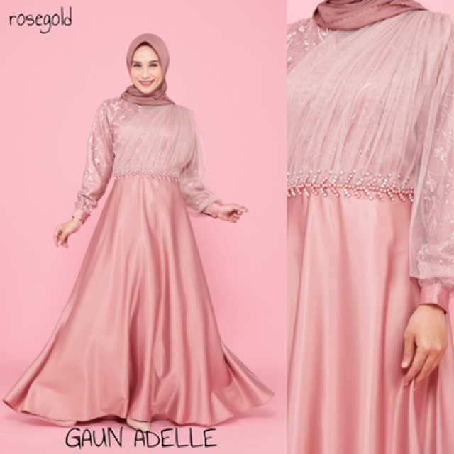 GAUN ADELLE / GAUN HIJAB / GAUN BRIDESMAID / GAUN KONDANGAN