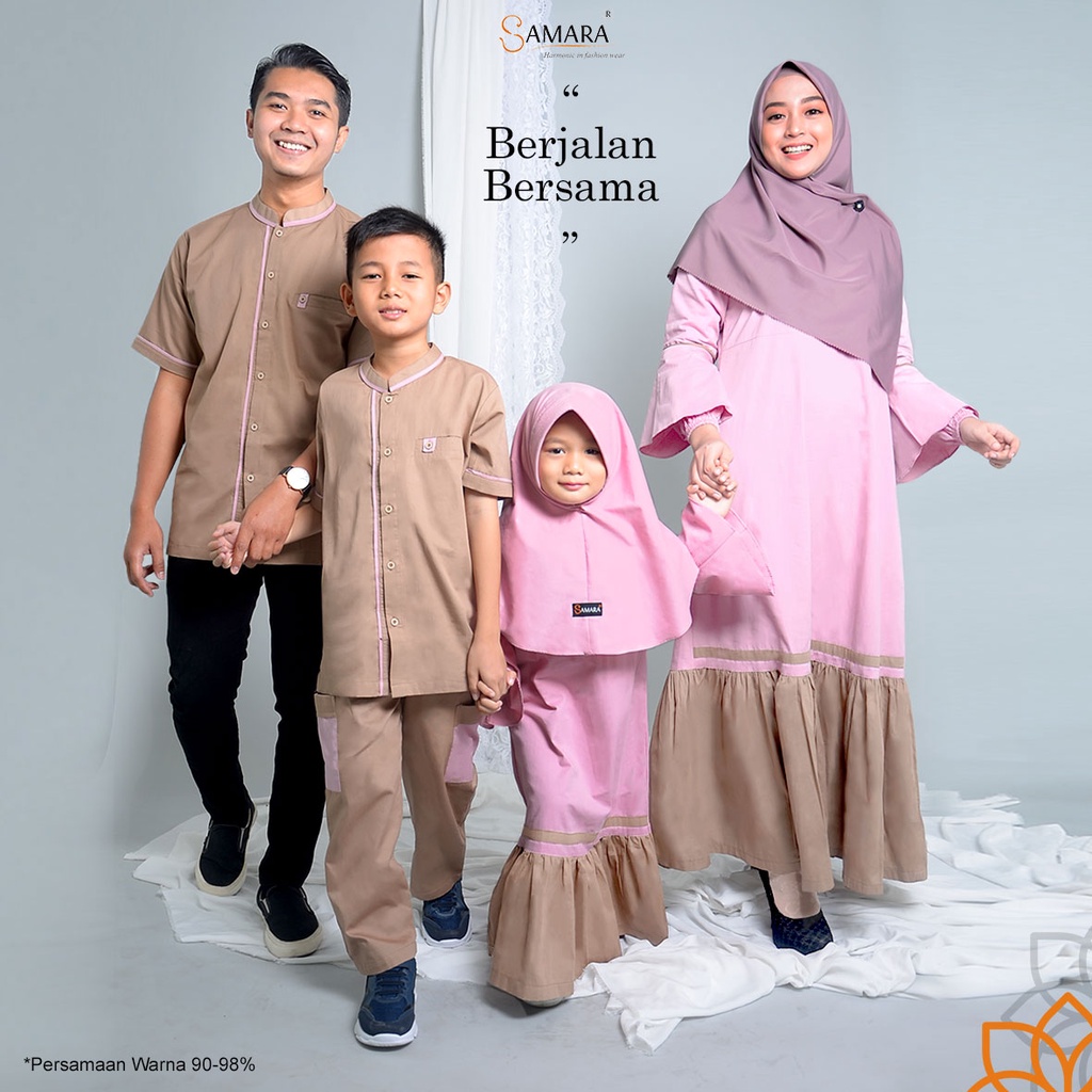 Sarimbit Baju Muslim Couple Keluarga Lebaran Terbaru