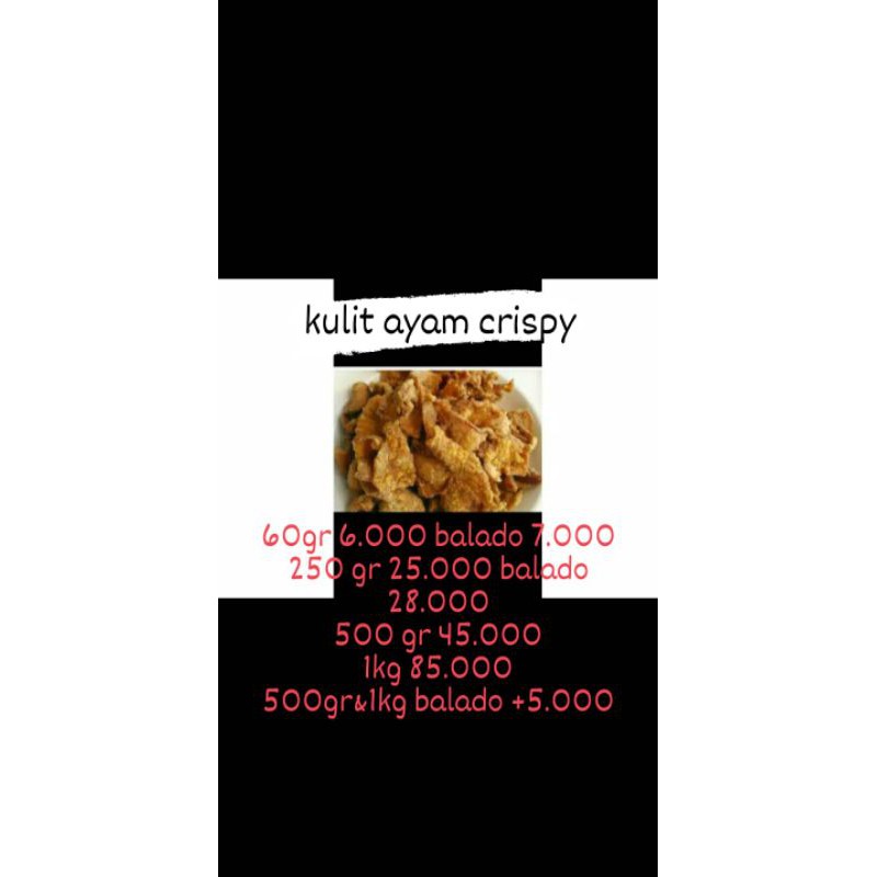 

kulit ayam crispy 1 kg