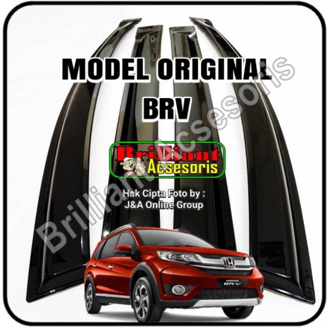 Talang Air 4 Pintu Hitam - Model Ori - Brio / All New Brio / All New Jazz / Mobilio / BRV