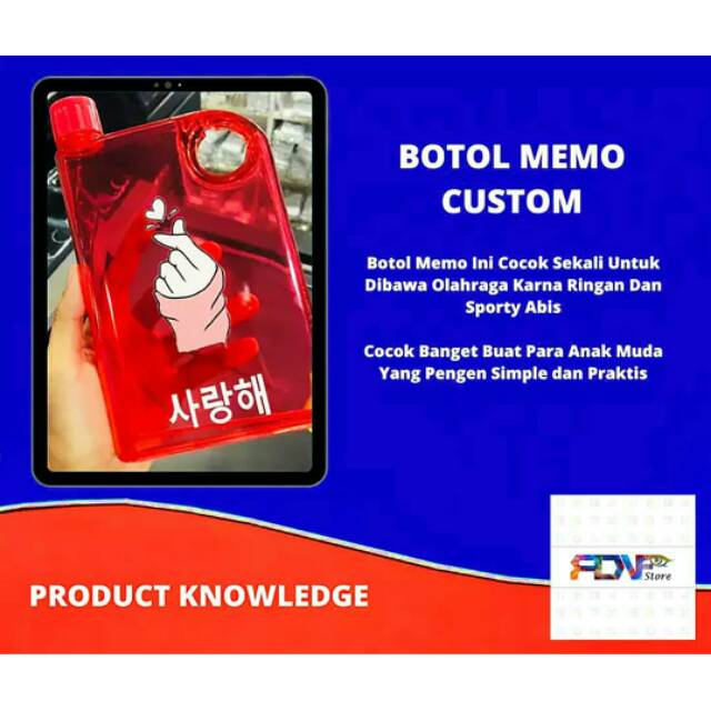 BOTOL MEMO CUSTOM