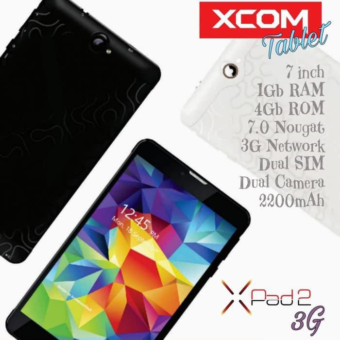 [33] XCOM XPAD2 3G 7" DUAL SIM - Hitam Handphone / Phone / HP