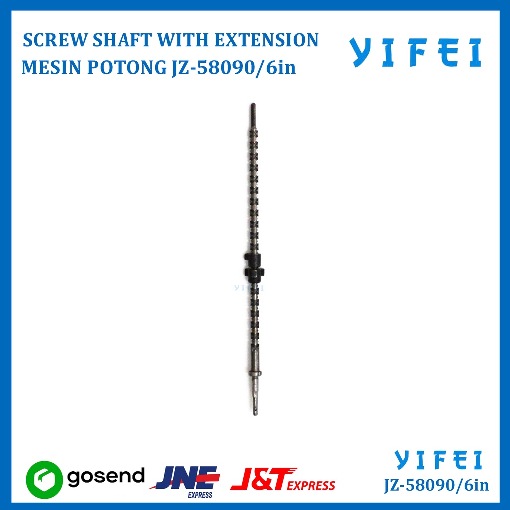 SCREW SHAFT WITH EXTENSION M-106(6&quot;) MESIN POTONG KM YIFEI-58090/6in