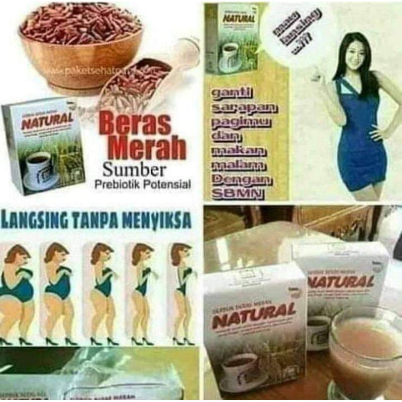 

Serbuk beras merah natural (SBMN)250gr murah