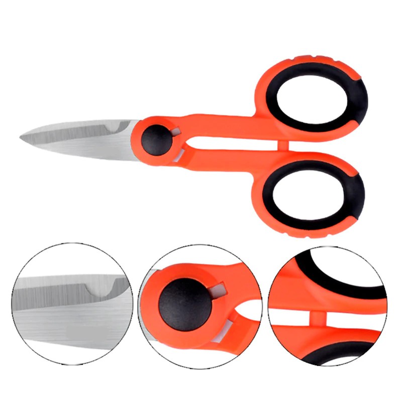 

High Quality Scissors Soft Grip Electricians and Craftsman Scissors 5-34 Inch