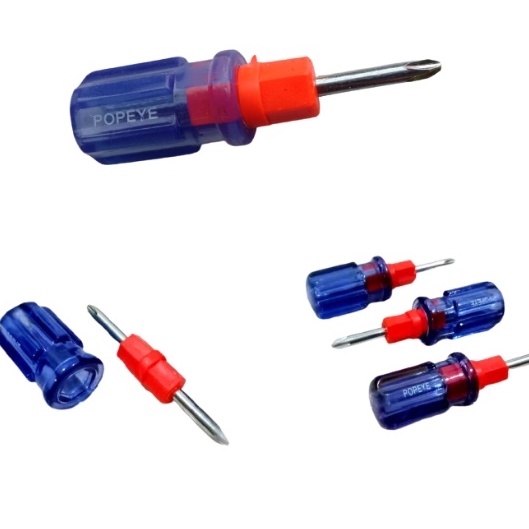 SALE OBENG BOLAK BALIK CEBOL MINI TRANSPARAN/Two ways Screwdriver/Obeng BB Kecil/Obeng BB Mini