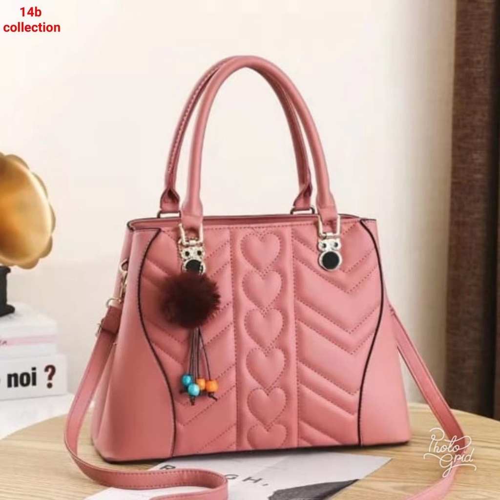 Tas Selempan Wanita / Handbag Fashion Wanita Nindy Love Salur / Tas Bahu Terbaru