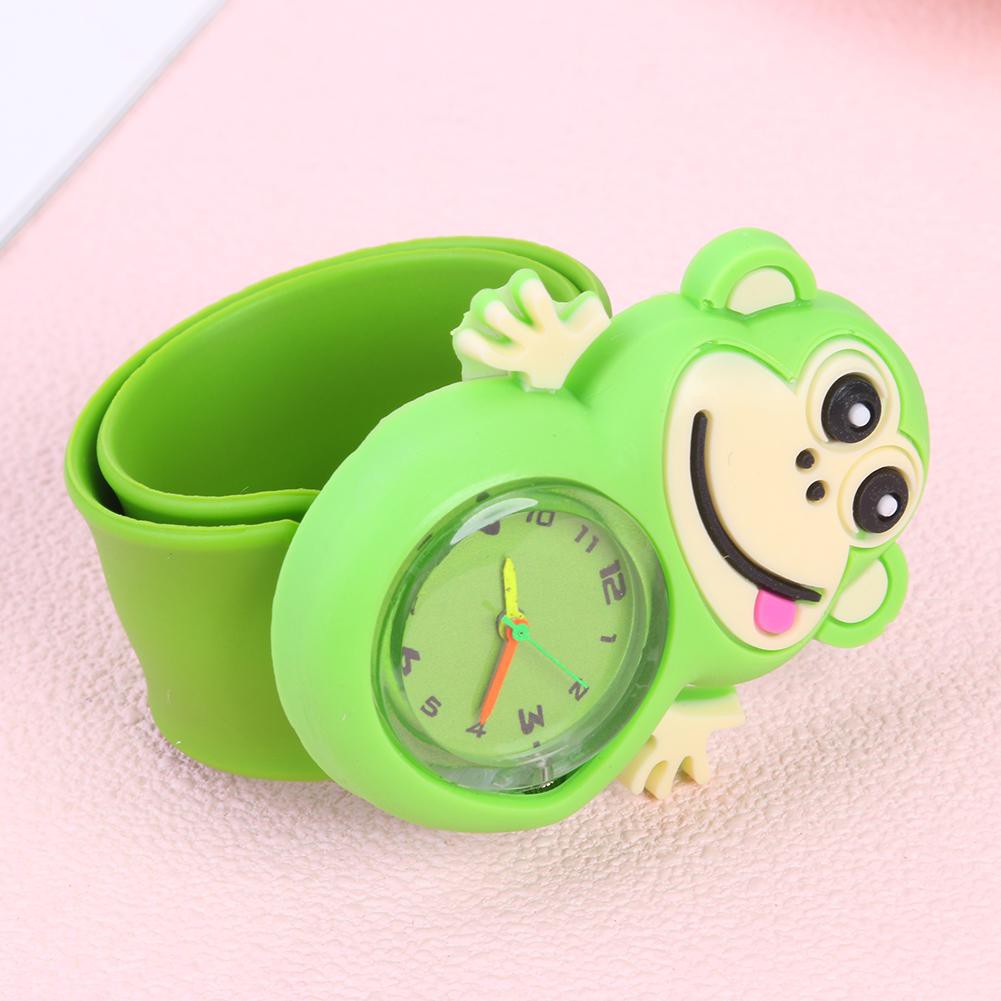 Jam Tangan Quartz Analog Dial Bulat Gambar Kartun Monyet Lucu Untuk Hadiah
