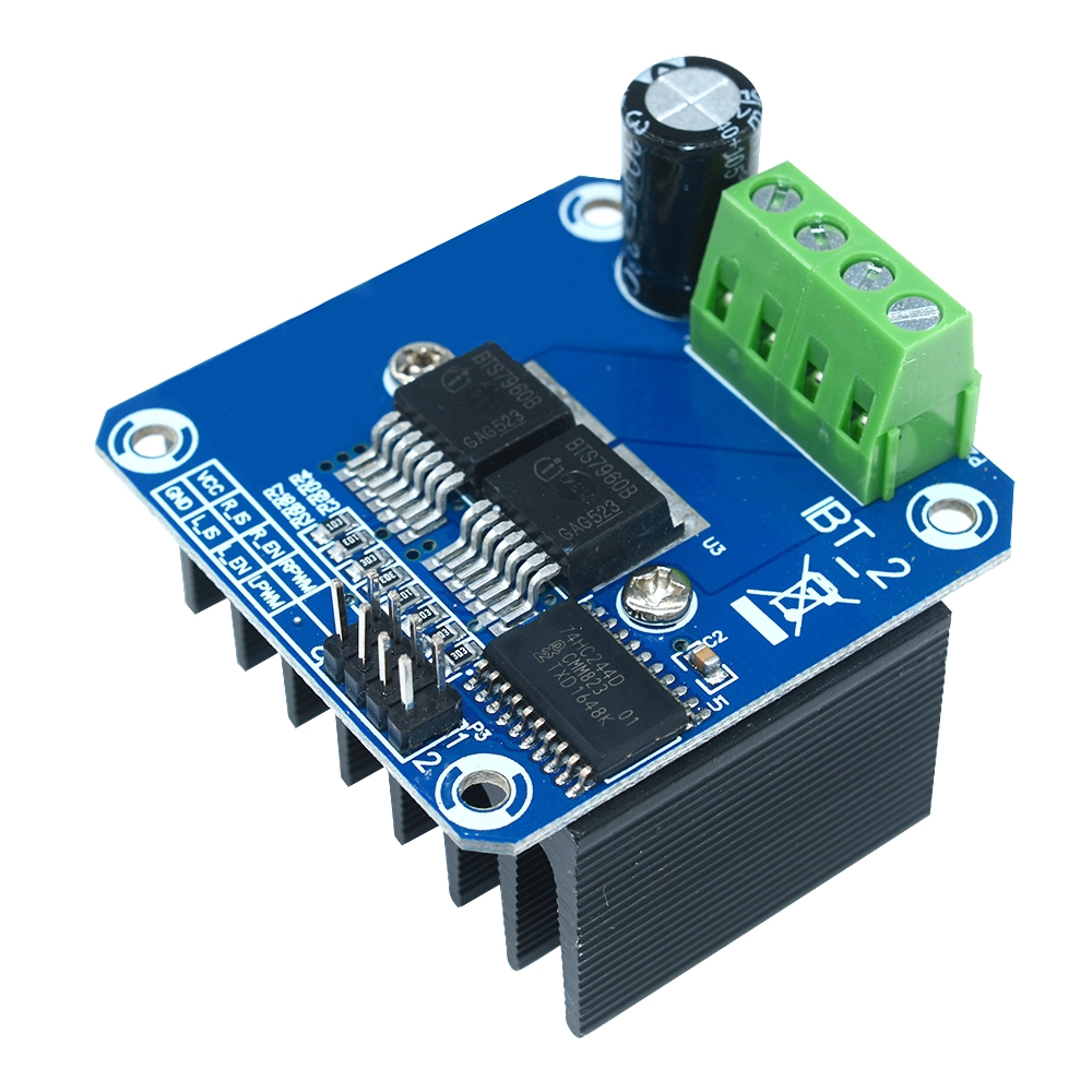 〖Factory Supplier/COD〗Motor Driver Semikonduktor bts7960b btn7960 43A H-Bridge PWM untuk Arduino