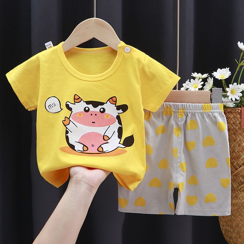 Setelan bayi newborn sampai 2 tahun import baju bayi setelan anak Motif karakter