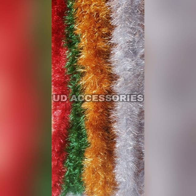 Slinger hiasan natal tinsel 12pc