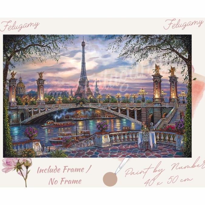 

Paint By Number Lukisan Acrylic View Of Paris