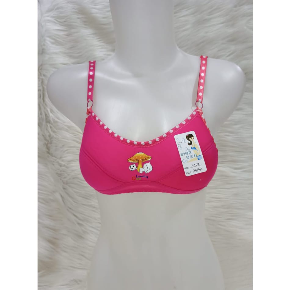 Bra Fashion Remaja / Bra Pelajar wanita Murah / BH Busa Tipis Tanpa Kawat / JAMUR WARNA 539