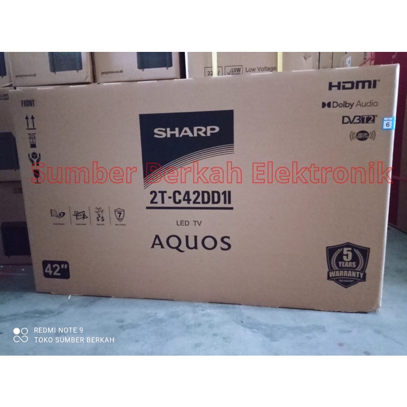 PROMO LED TV SHARP 42" resmi 2T-C 42 DD 42 INCH USB MOVIE HDMI FULL HD 42dd digital murah bandung