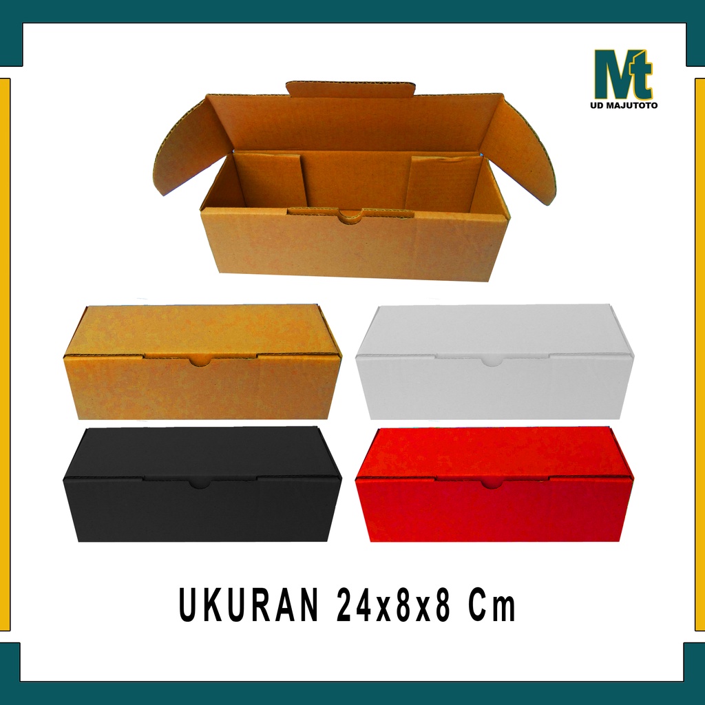 Jual Box 24x8x8 Cm / Box Tumbler / Box Botol / Box Kado / Kardus Polos Shopee Indonesia