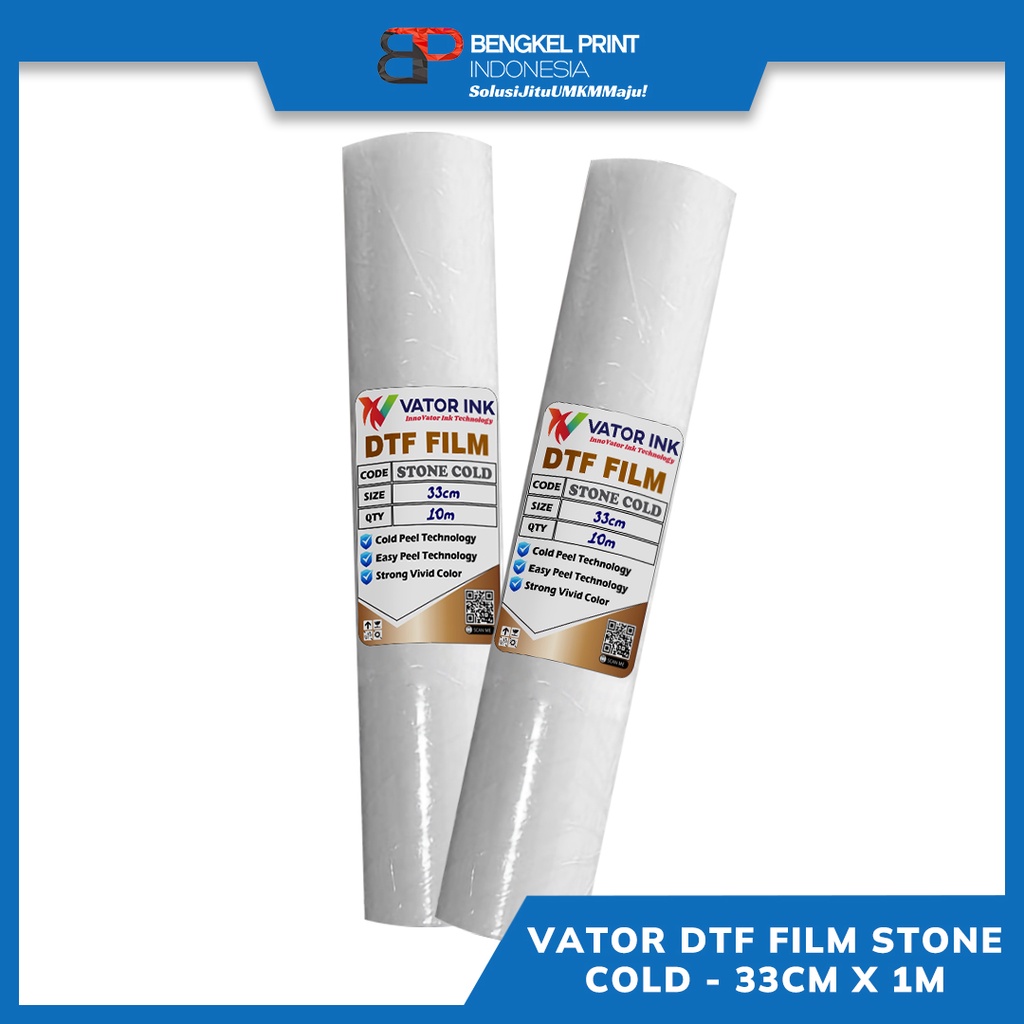 PET FILM DTF VATOR STONE COLD 33CM x 1M | METERAN | EASY PEEL | PET FILM DTF VATOR
