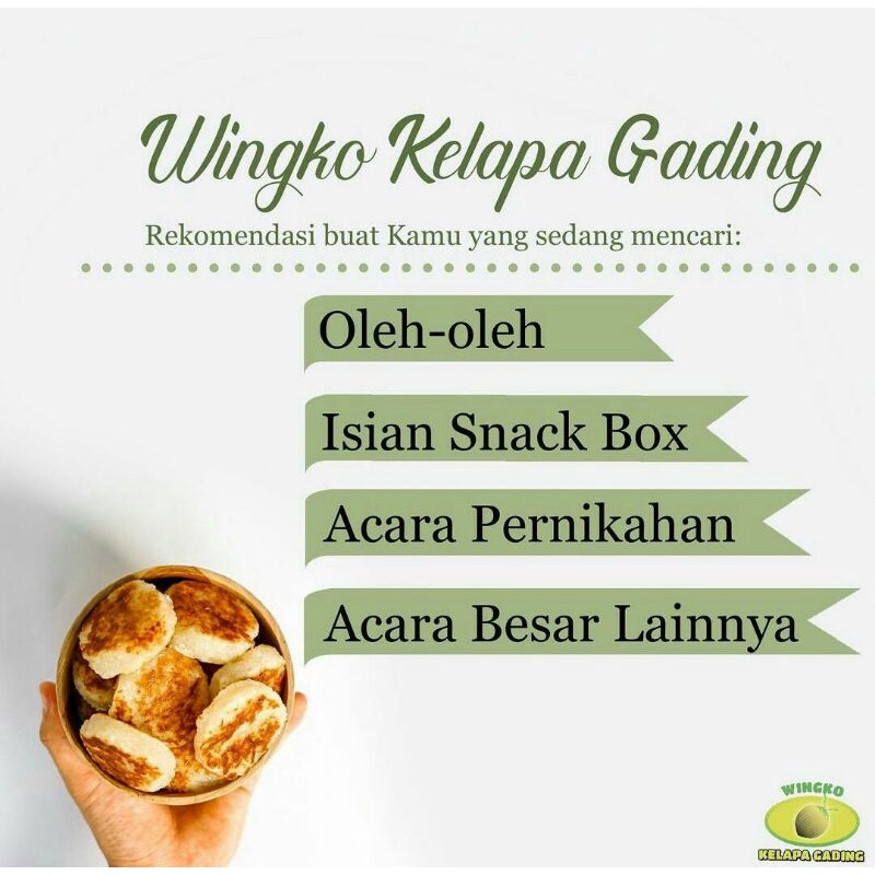 

Wingko babat kelapa gading asli oleh-oleh khas Jogja