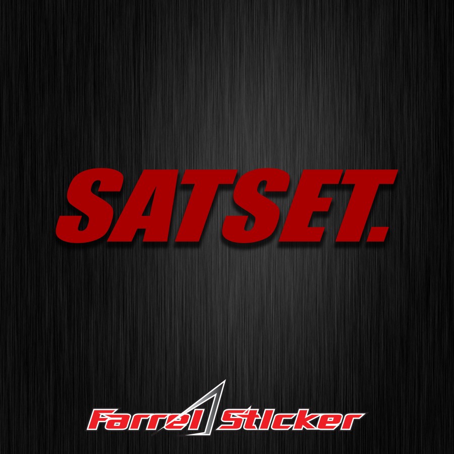 SIKER SATSET STICKER SAT SET 10 CM