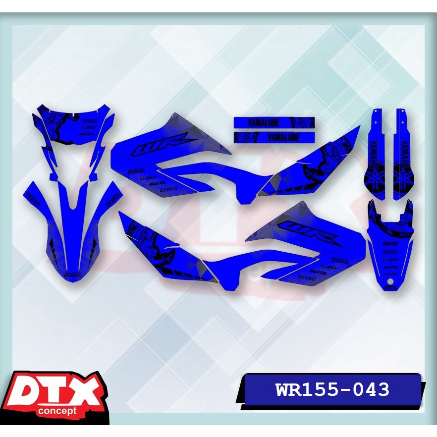 decal wr155 full body decal wr155 decal wr155 supermoto stiker motor wr155 stiker motor keren stiker motor trail motor cross stiker variasi motor decal Supermoto YAMAHA WR155-043