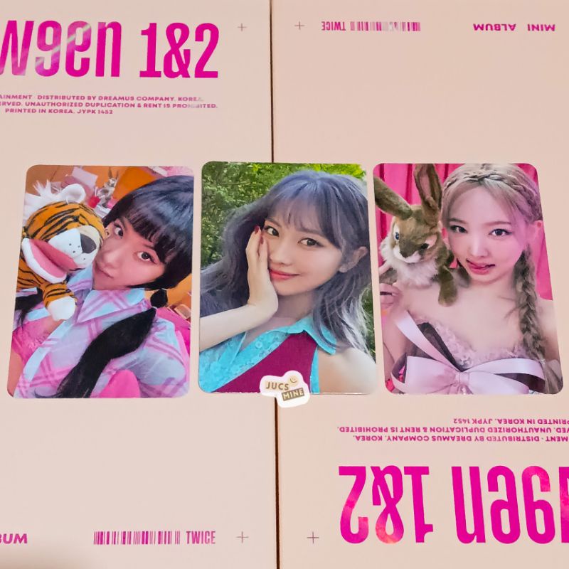 PC NAYEON BUNNY ; CHAEYOUNG MAUNG & ALBUM ONLY TWICE - 11TH MINI ALBUM BETWEEN 1&2 ARCHIVE VER. •  J