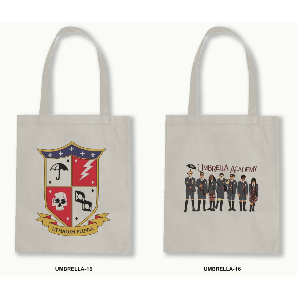 TOTE BAG BLACU 30X40 -THE UMBRELLA ACADEMY-02