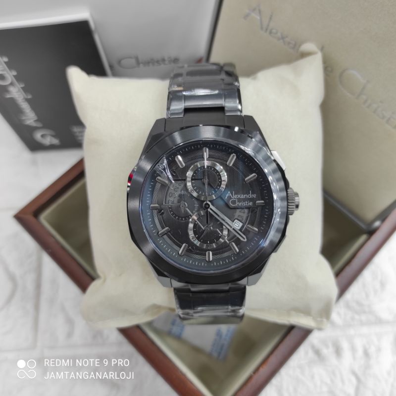 New Alexandre Christie AC 6645 Jam Tangan Pria AC6645 Original MCBIPBA Black