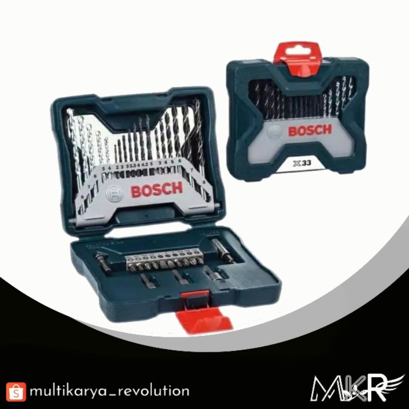 Mata Bor Obeng Bosch Xline Lengkap 1 Set Bor Kayu Besi Metal Beton Tembok Kunci Sock Drill Screwdriv