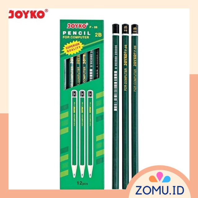 

Pensil 2B Joyko Hijau P-88 Satuan Ecer Hexagonal