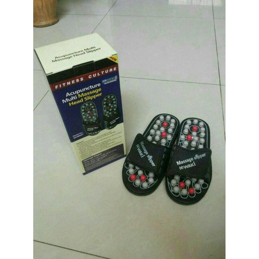 SANDAL TERAPI KESEHATAN PIJAT KAKI AKUPUNTUR WAKI ORIGINAL 100%