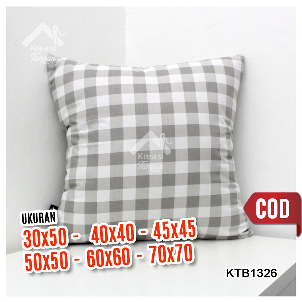 Sarung Bantal Sofa Ukuran 30x50, 40x40, 45x45, 50x50, 60x60, 70x70 KTB1326