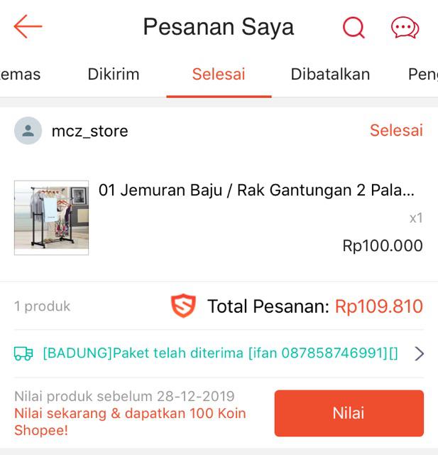 Single Rak Jemuran Laundry Beroda Multifungsi